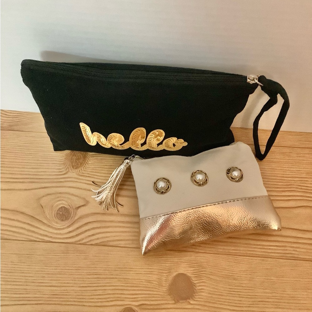 NWOT.  2pc Makeup / Travel Bags. Plus Free Gift